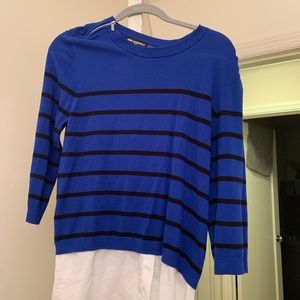 Karl lagerfeld blue and black sweater